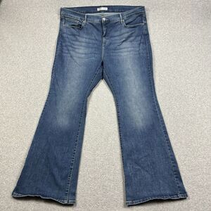 Signature Gold by Levi‎ Strauss Totally Shaping High Rise Flare Jeans Womens 24M